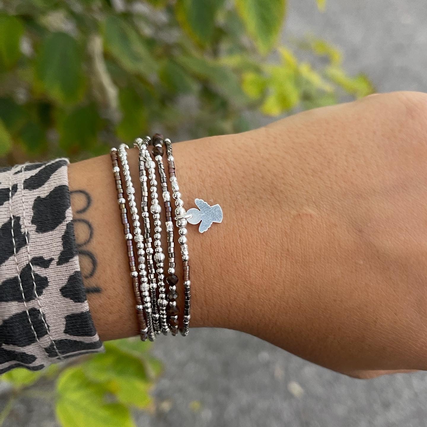 Bracelet 2 tours Marie Marron