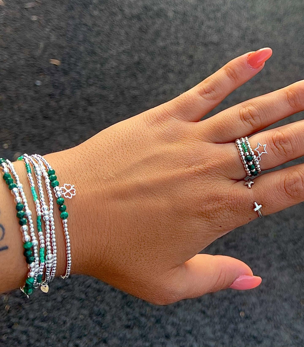 Bracelet gemma malachite