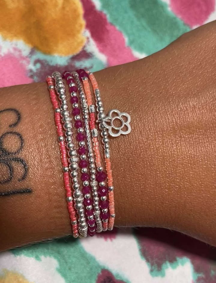 Bracelet Alia Corindon rouge