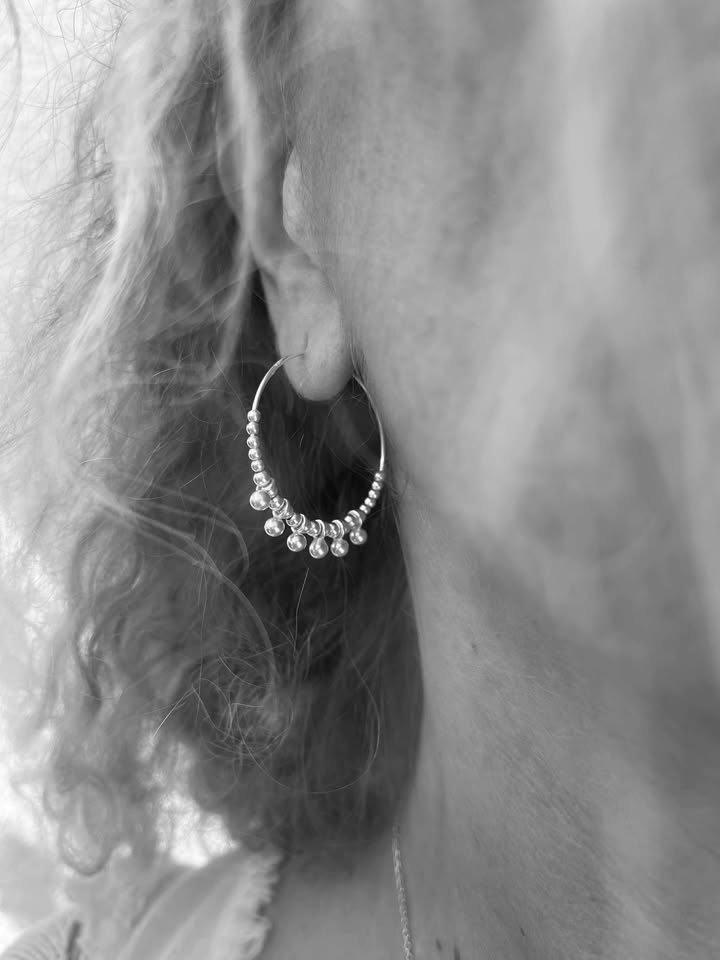 Créoles perlées Eva