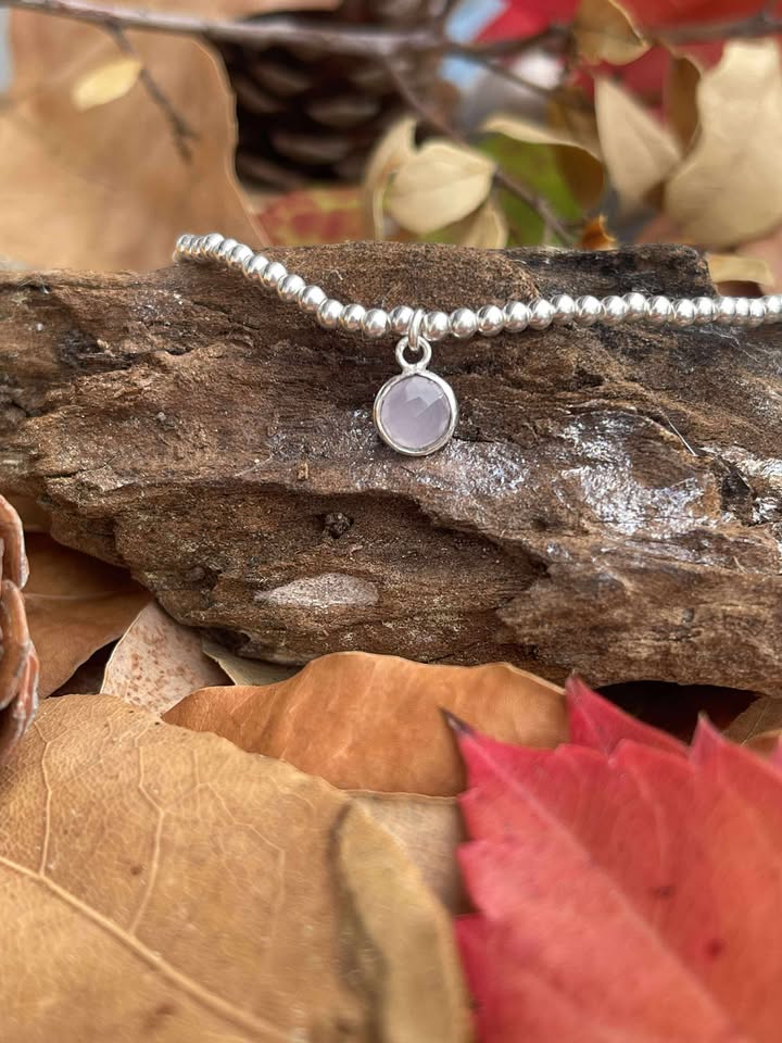 Bracelet Olia quartz rose