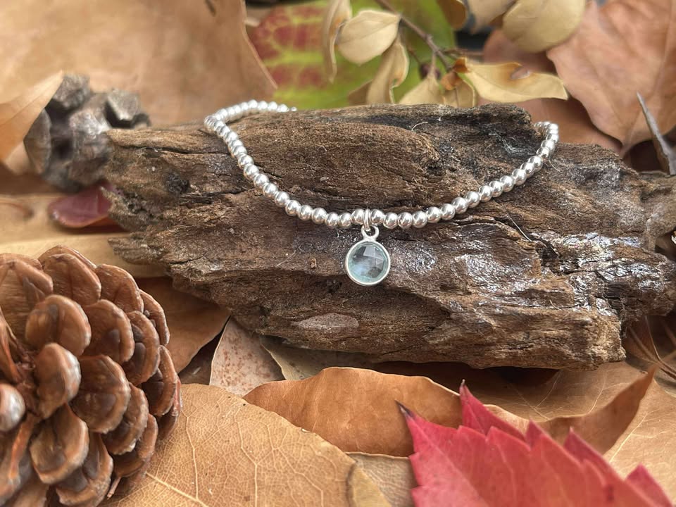 Bracelet Olia quartz hydro topaze bleu