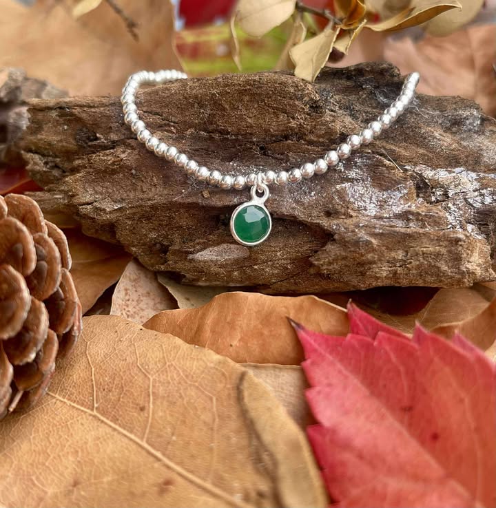 Bracelet Olia jade verte