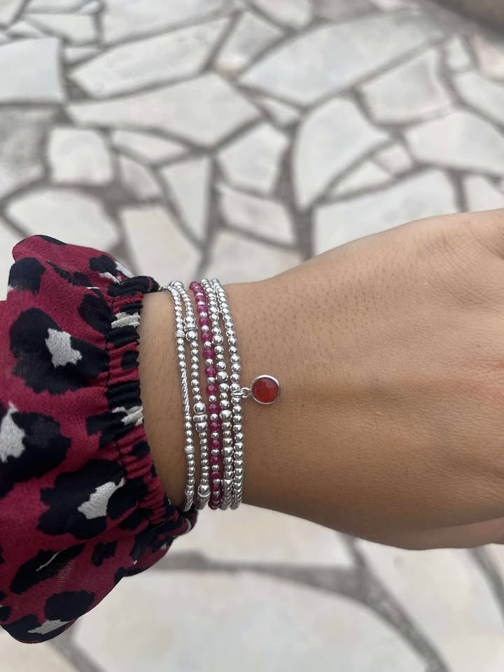 Bracelet Olia jade rose