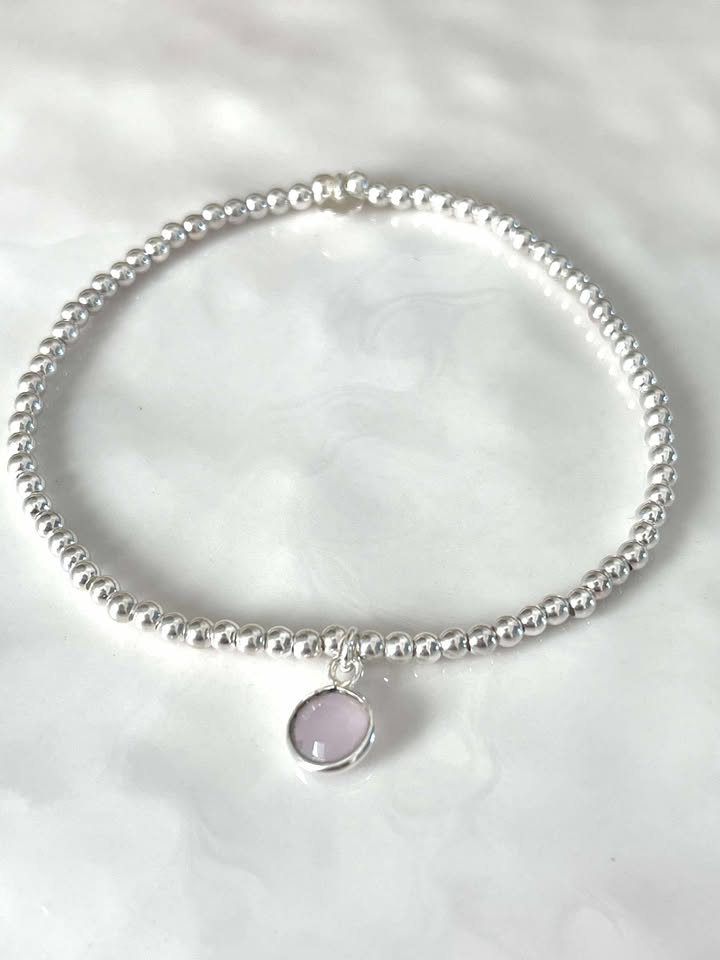 Bracelet Olia quartz rose