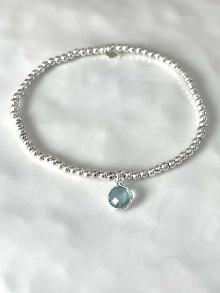 Bracelet Olia quartz hydro topaze bleu