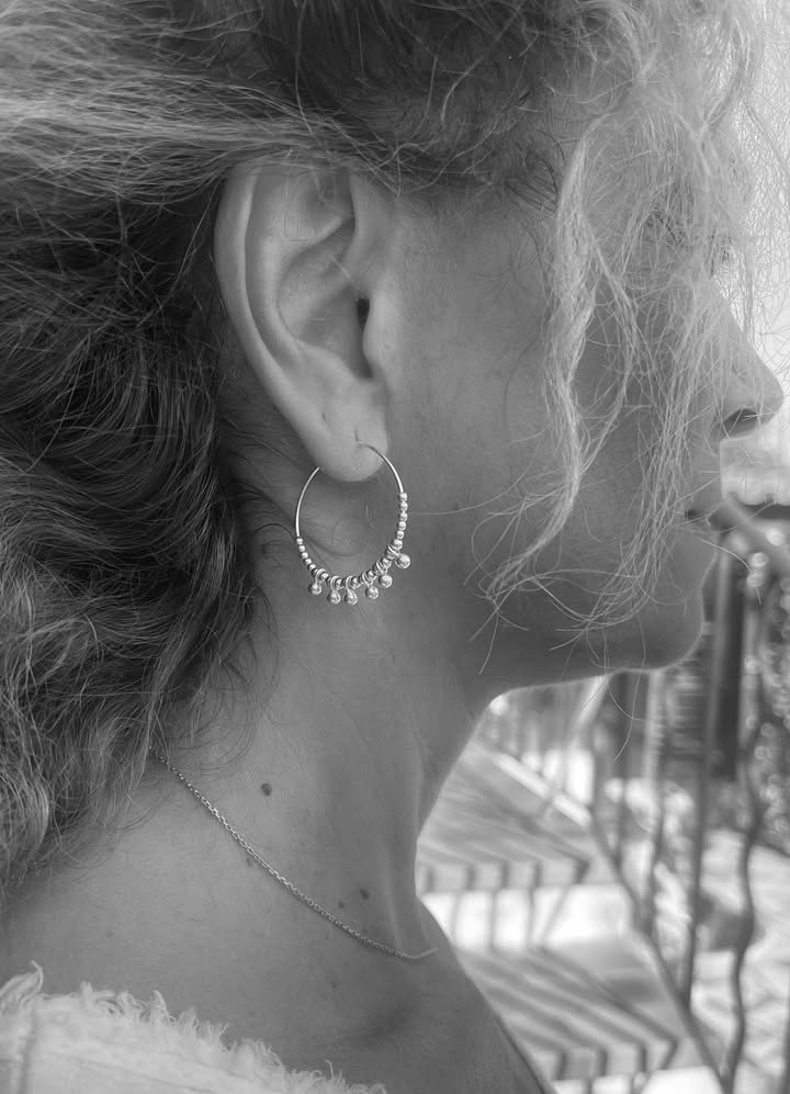 Créoles perlées Eva