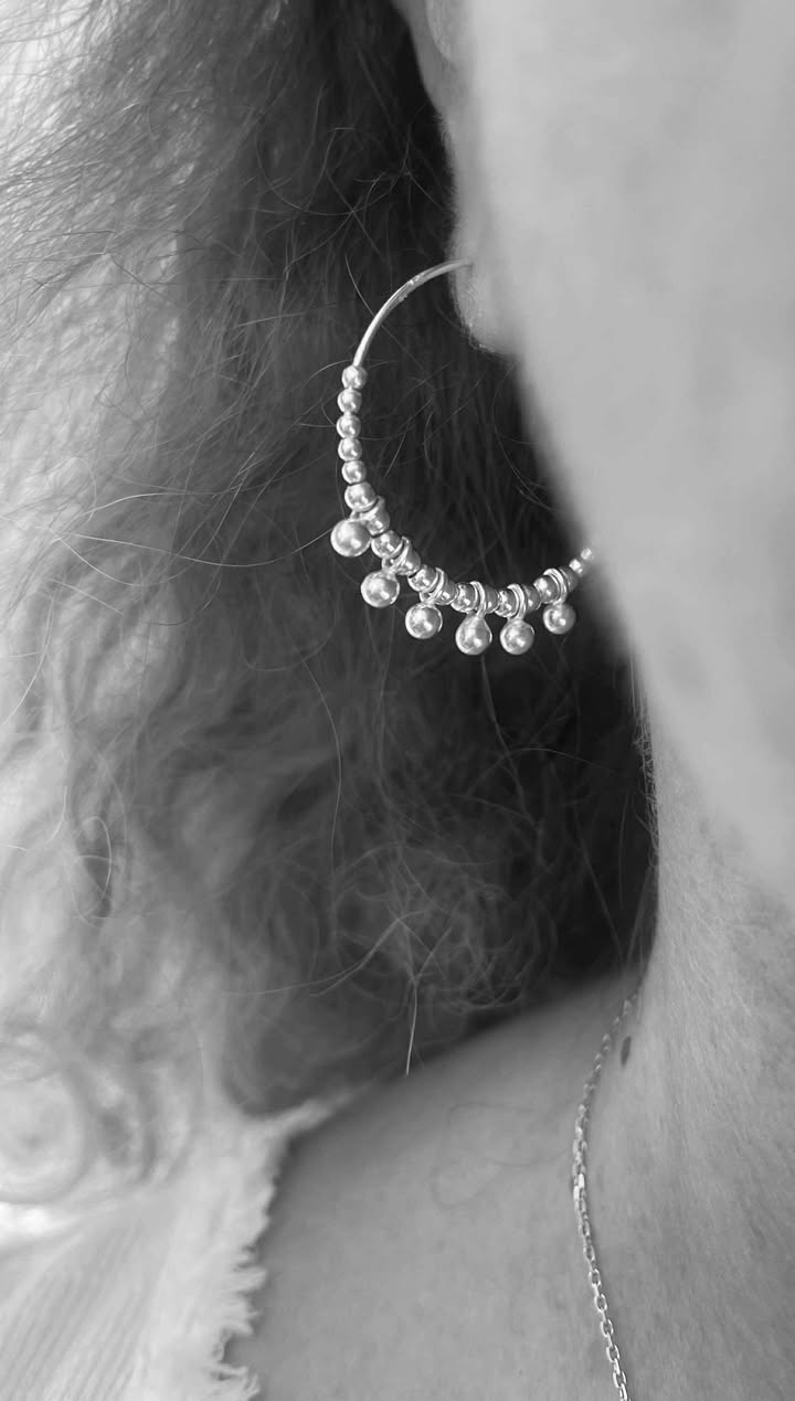 Créoles perlées Eva