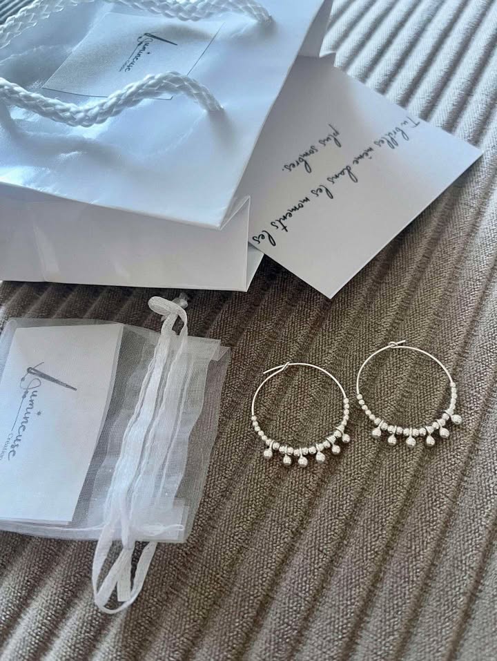 Créoles perlées Eva