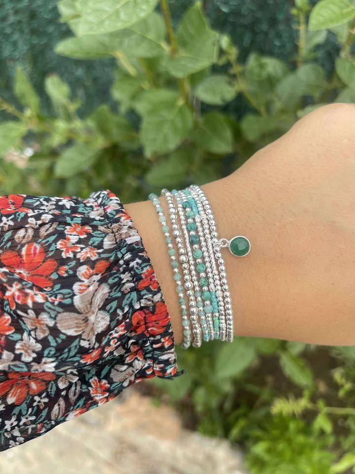 Bracelet Olia jade verte