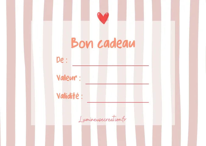 E-CARTE CADEAU "Fête des mères"