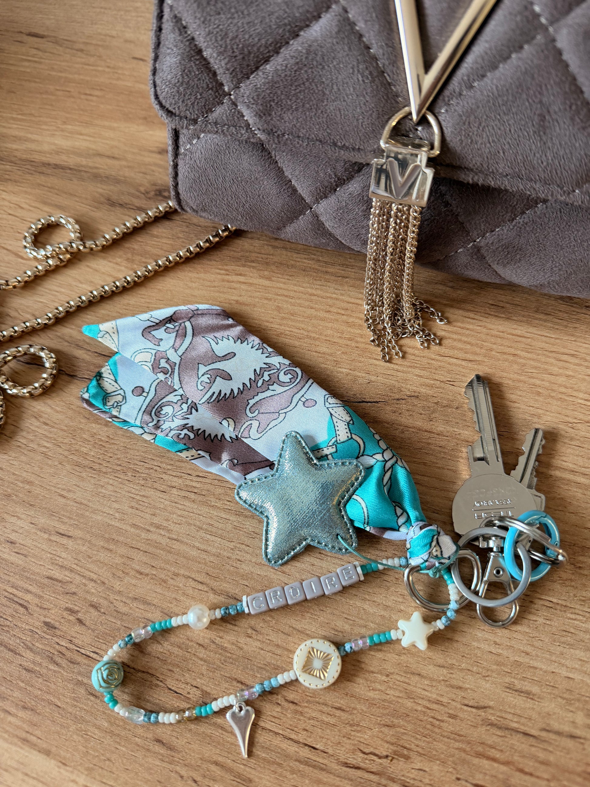 Porte clé, bijoux de sac