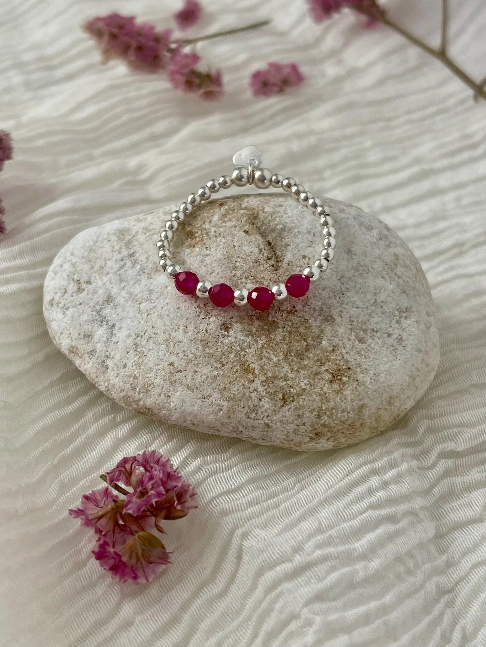 Bague Gemma corindon rouge