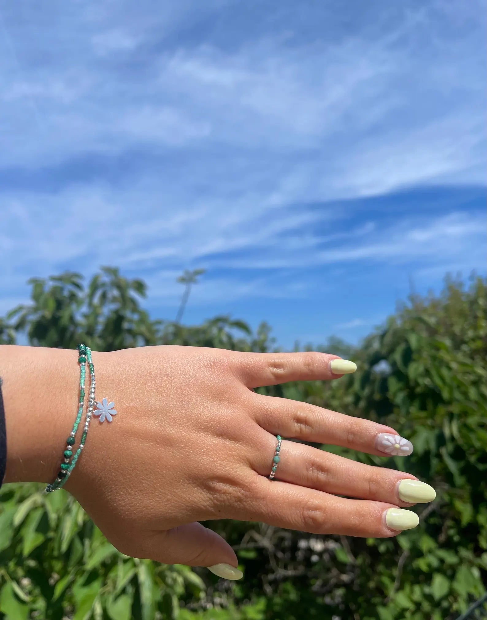 Bracelet 2 tours Marie Vert