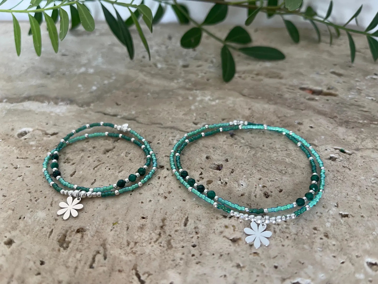 Bracelet 2 tours Marie Vert