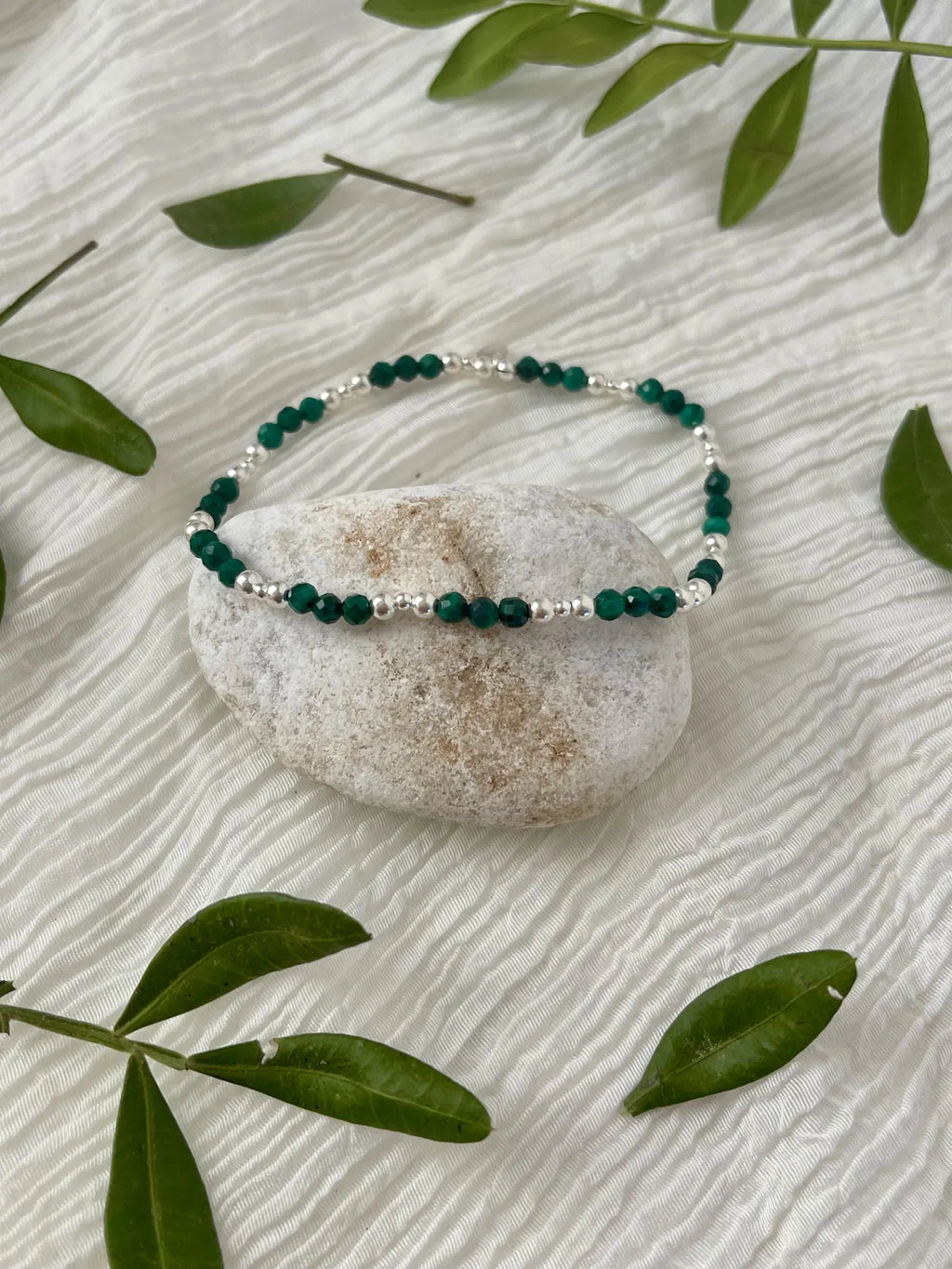 Bracelet gemma malachite