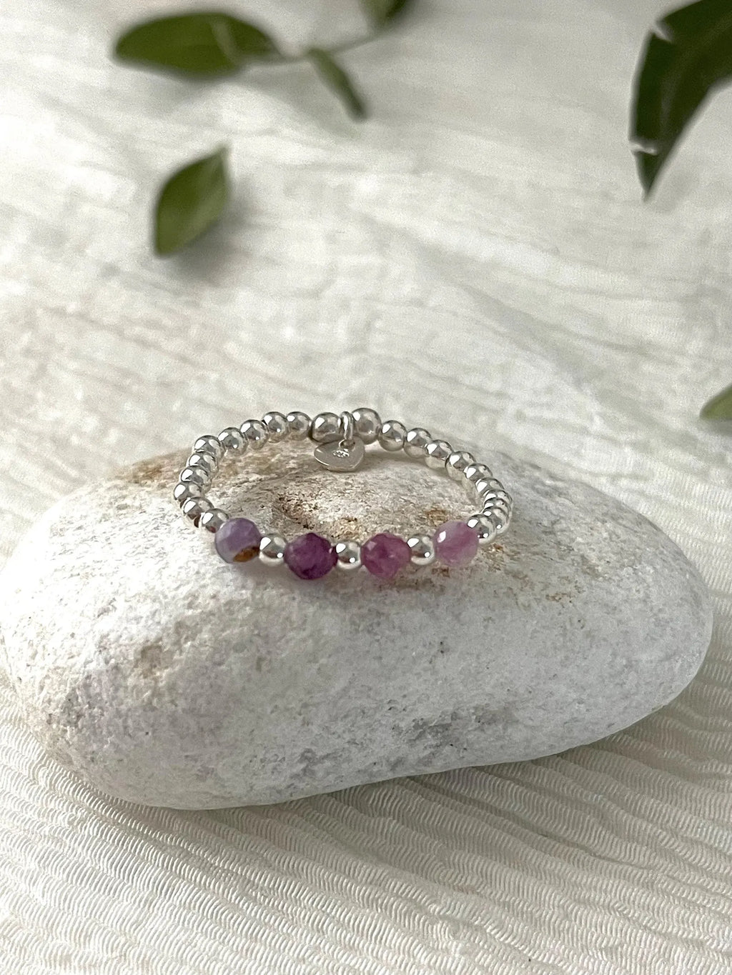 Bague Gemma lépidolite