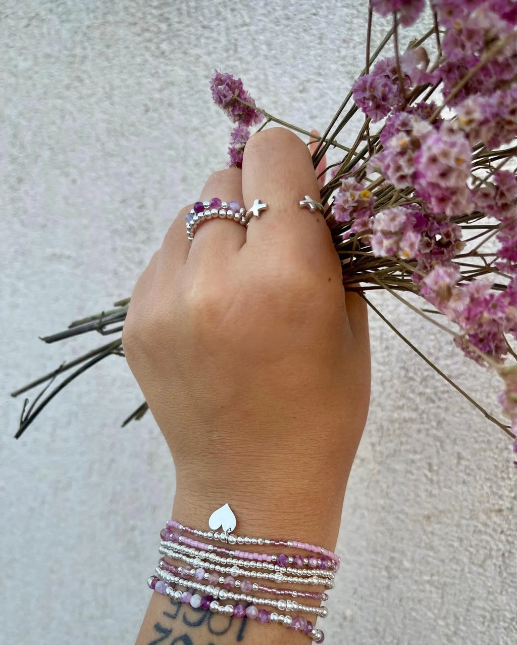 Bague Gemma lépidolite