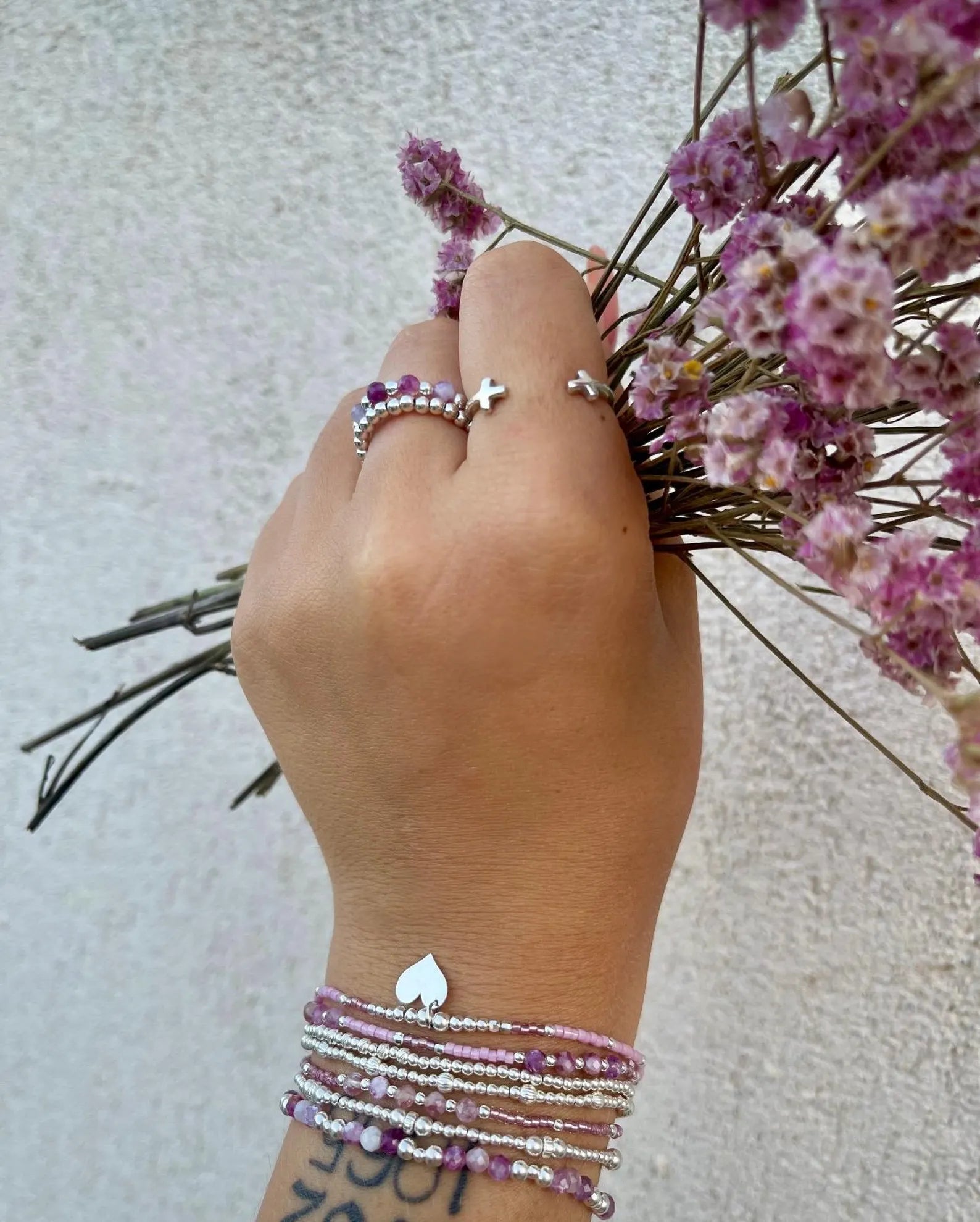 Bague Gemma lépidolite